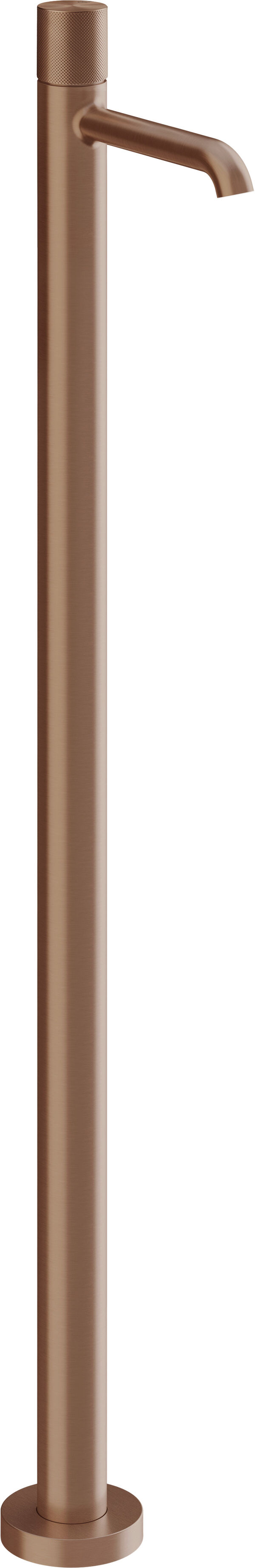 Partie apparente mitigeur de lavabo au sol Gessi Habito Copper brushed diamantato image number 0