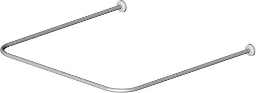 Duschenvorhangstange Bodenschatz, U-förmig Verchromt