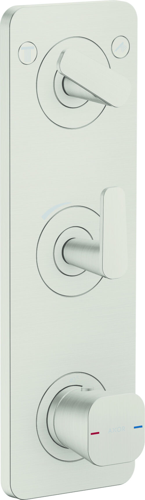 Duschsystem Axor Citterio C Edelstahloptik Standard