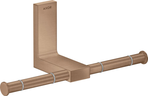 Papierhalter doppelt Axor Universal Rectangular Brushed red gold