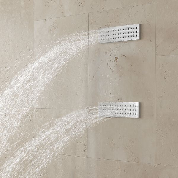 Soffione laterale Dornbracht Water Bar ad incasso Ottone spazzolato image number 2