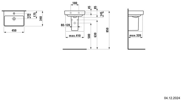 Lave-mains Pro S blanc image number 1