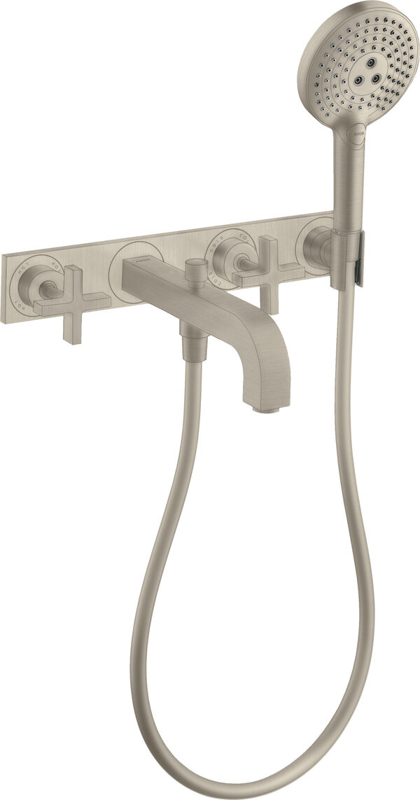 Badebatterie-Endmontageset Axor Citterio Brushed nickel image number 0