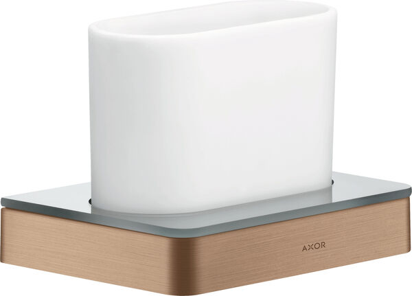 Porte-verre Axor Universal Softsquare Brushed red gold image number 0