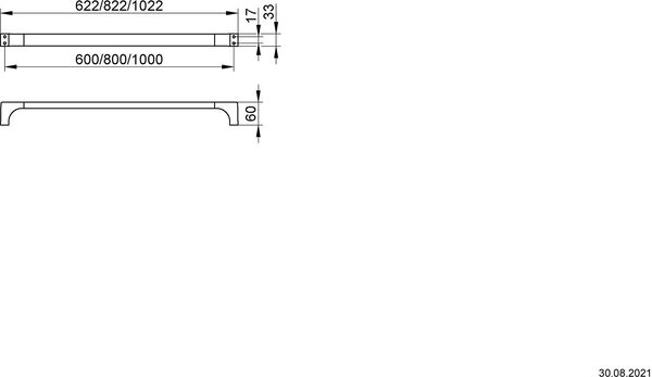 Barre &agrave; linge de bain Keuco Edition 11 Chrom&eacute; image number 1