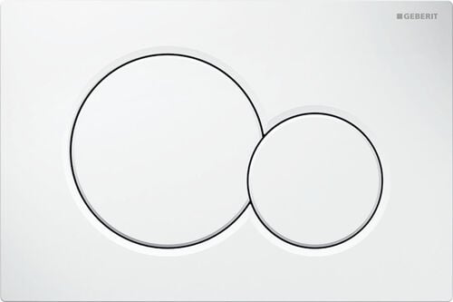 Betätigungsplatte Geberit Sigma01 round weiss