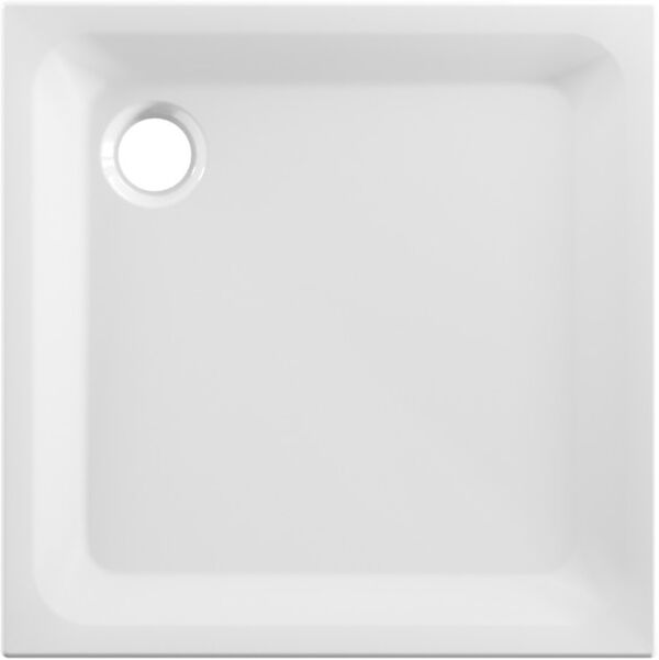 Vasca da doccia Schmidlin 80 x 80 x 3,5 cm, foro dello scarico d. 90 mm in acciaio image number 0