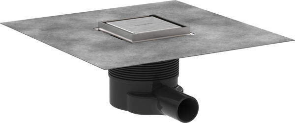 Hansgrohe Raindrain Brilliance, 10 x 10 cm, punto di scarico, piastrellabile sul retro, composto image number 0