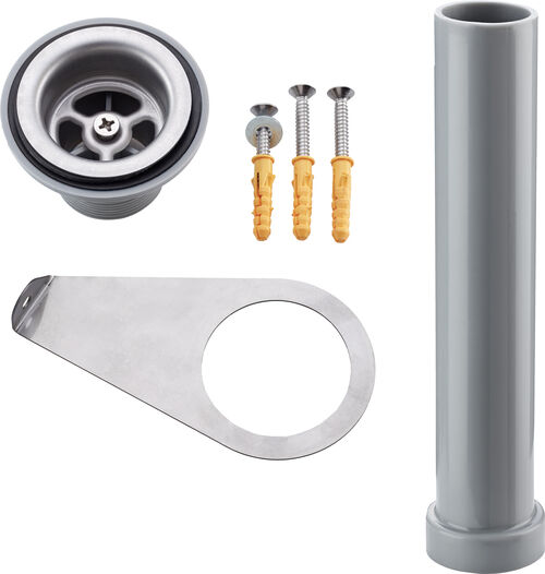 Soupape d'écoulement 1½" Alterna forte Gris