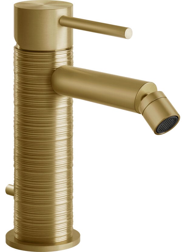 Bidetmischer Gessi 316 brushed brass trame image number 0