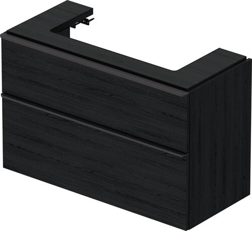 Armadio sottolavabo Duravit D-Neo Rovere nero
