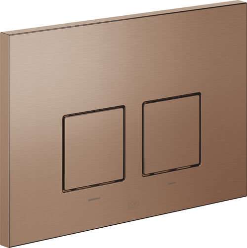 Bet&auml;tigungsplatte Dornbracht Bronze geb&uuml;rstet