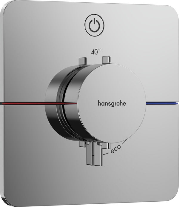 Sistema da doccia Hansgrohe Shower Select Comfort Q, termostato, placca di copertura angolata, 155 image number 0