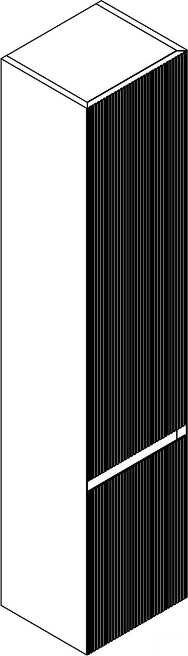 Armoire haute Alterna universale plus Ch&ecirc;ne blanc rainur&eacute; image number 0