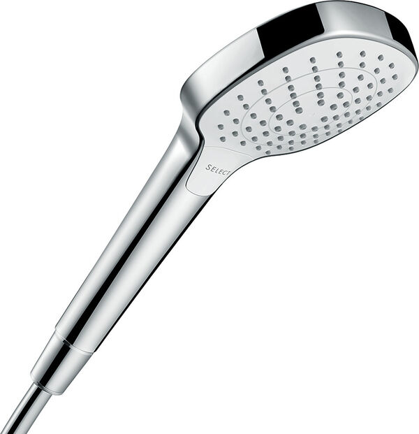 Handbrause Hansgrohe Croma Select E Vario verchromt-weiss image number 0