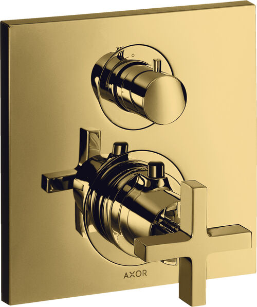 Thermostatmischer-Endmontageset Axor Citterio Brushed black chrome