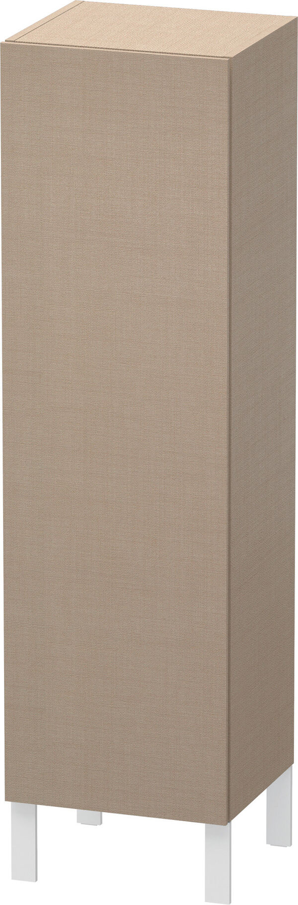 Seitenschrank Duravit L-Cube, Kunstharz, Breite 40 cm, Höhe 132 cm, Tiefe 36,3 cm, 1 Türe, Band image number 0
