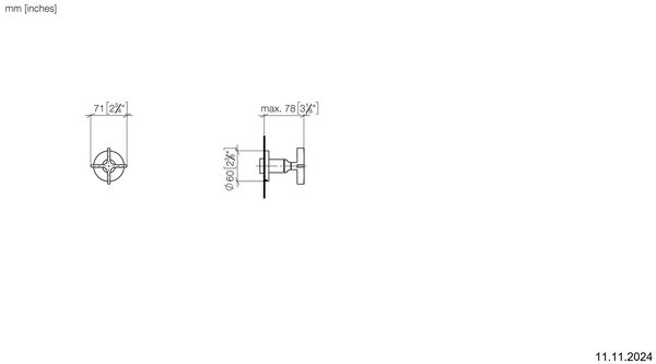 Inverseur à 2 voies Dornbracht Vaia Dark brass brossé image number 1