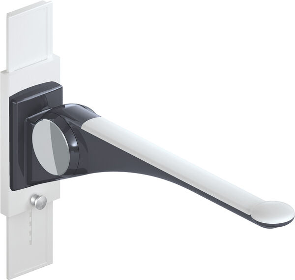 Stützklappgriff Hewi LifeSystem Premium Anthrazit glänzend Griffpad weiss image number 0
