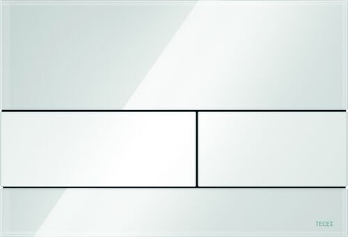 Bet&auml;tigungsplatte Tece Square Weiss