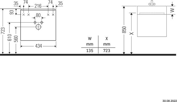Meuble sous-lavabo Duravit D-Neo Chêne naturale image number 4