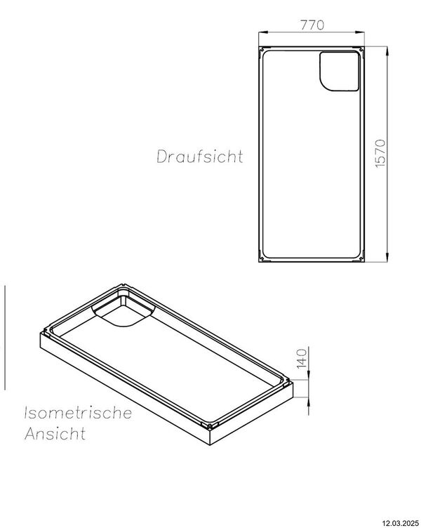 Support de receveur de douche Schedel image number 1