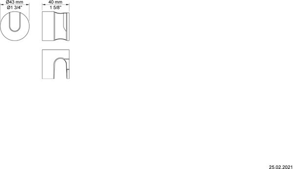 Support Vola, T68 blanc mat image number 1