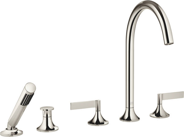 Batteria di riempimento Dornbracht Vaia 5-fori, bocca, s 220 mm, valvole laterali, inversore image number 0