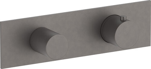 M&eacute;langeur de bain et de douche-set de montage final Fantini Myo Matt gun metall PVD