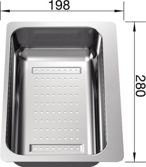Blanco Cuvette videsauce Acier inoxydable 280 x 198 mm