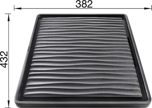 Blanco Egouttoir pour cuve à integrer plastique noir 430 x 380 mm