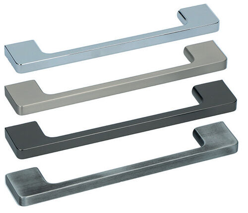 Opo Oeschger Maniglie per mobili effetto inox distanza fori 128mm