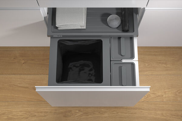 Suter Inox Müllex X-Line, Set X55 L5 Basic, Einbauhöhe 414 mm image number 1