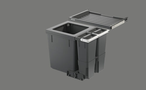 Suter Inox Müllex X-Line, Set X55 L5 Basic, Einbauhöhe 414 mm