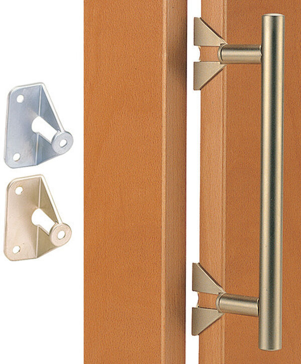 Hettich Griffadapter für Faltschiebetüren vernickelt matt, Grösse image number 0
