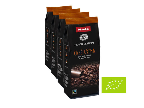 Miele Fairtrade Grains de café Black Edition Café Crema 1kg image number 0