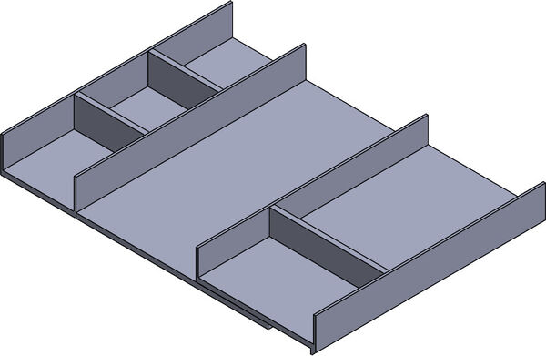 Schubladeneinlage Woodbox Breite 27,1 - 42,5 cm Tiefe 35 cm Utensilieneinsatz image number 0