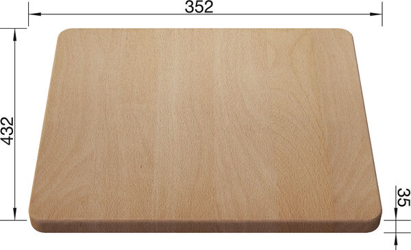 Blanco Planche à découper en bois bois de hêtre 432 x 352 mm image number 0