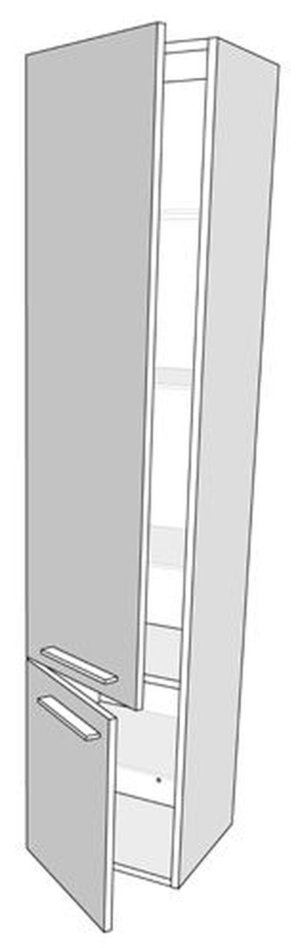 Armadietto alto Alterna palomba 2 porte, cerniere a sinistra larghezza 35 cm image number 0
