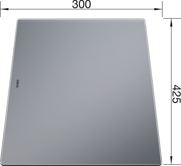 Blanco Planche à découper en verre sécurit gris argent verre de sécurité image number 0