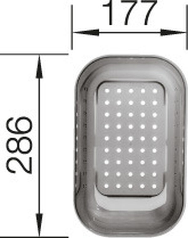 Blanco Cuvette videsauce plastique transp gris image number 0