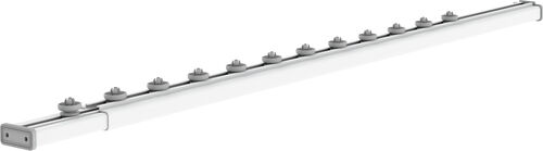 Rail pour rideau de douche blanc