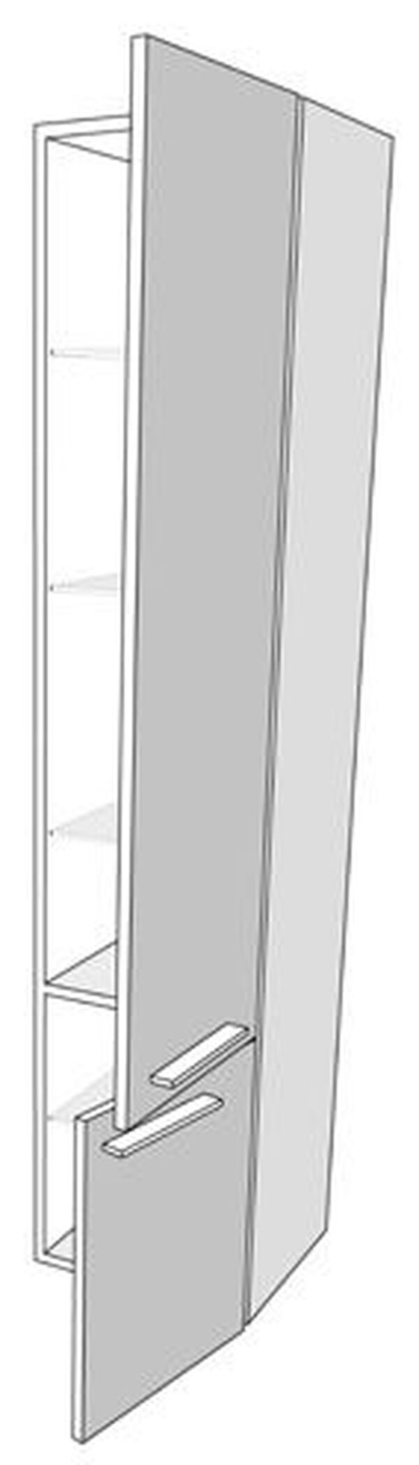 Armadietto alto Alterna palomba 2 porte, cerniere a destra larghezza 35 cm image number 0