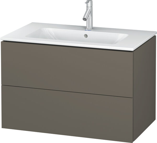 Meuble sous-lavabo L-Cube flannel grey satiné mat image number 0