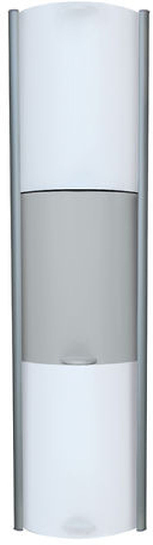 Boîtier de douche Duscholux Showerbox argent éloxé blanc-gris