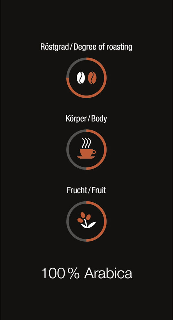 Miele Fairtrade Kaffeebohnen Black Edition Café Crema 1kg image number 1