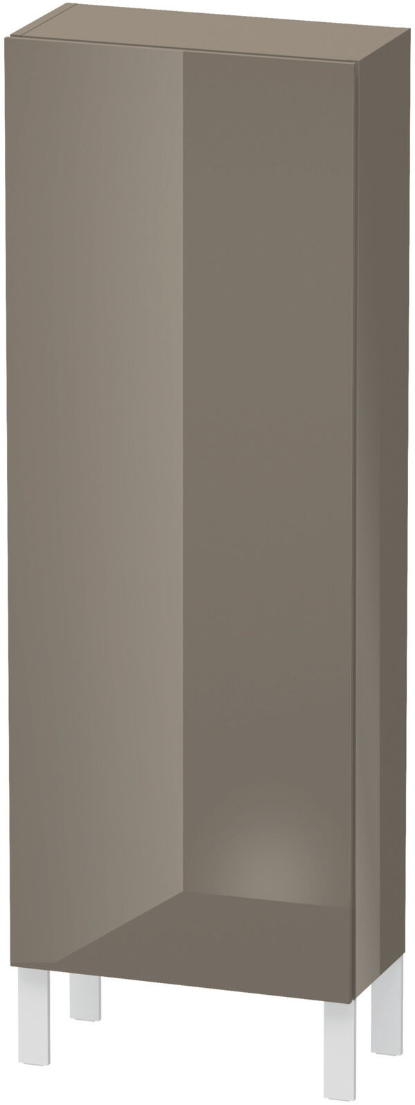 Armadietto laterale L-Cube l:50 cm, a:132 cm, p:24,3 cm 1 porta, cerniere 3 ripiani in vetro image number 0