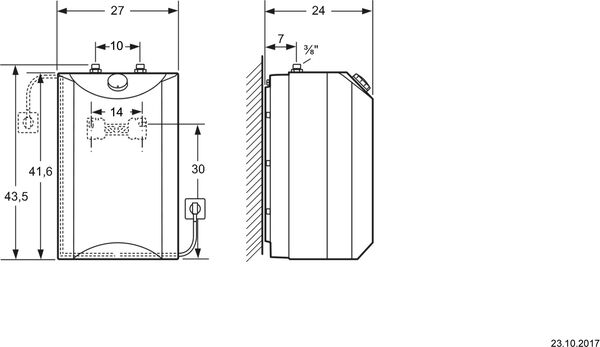 Chauffe-eau électrique Bosch montage sous-évier, 5 litres image number 1