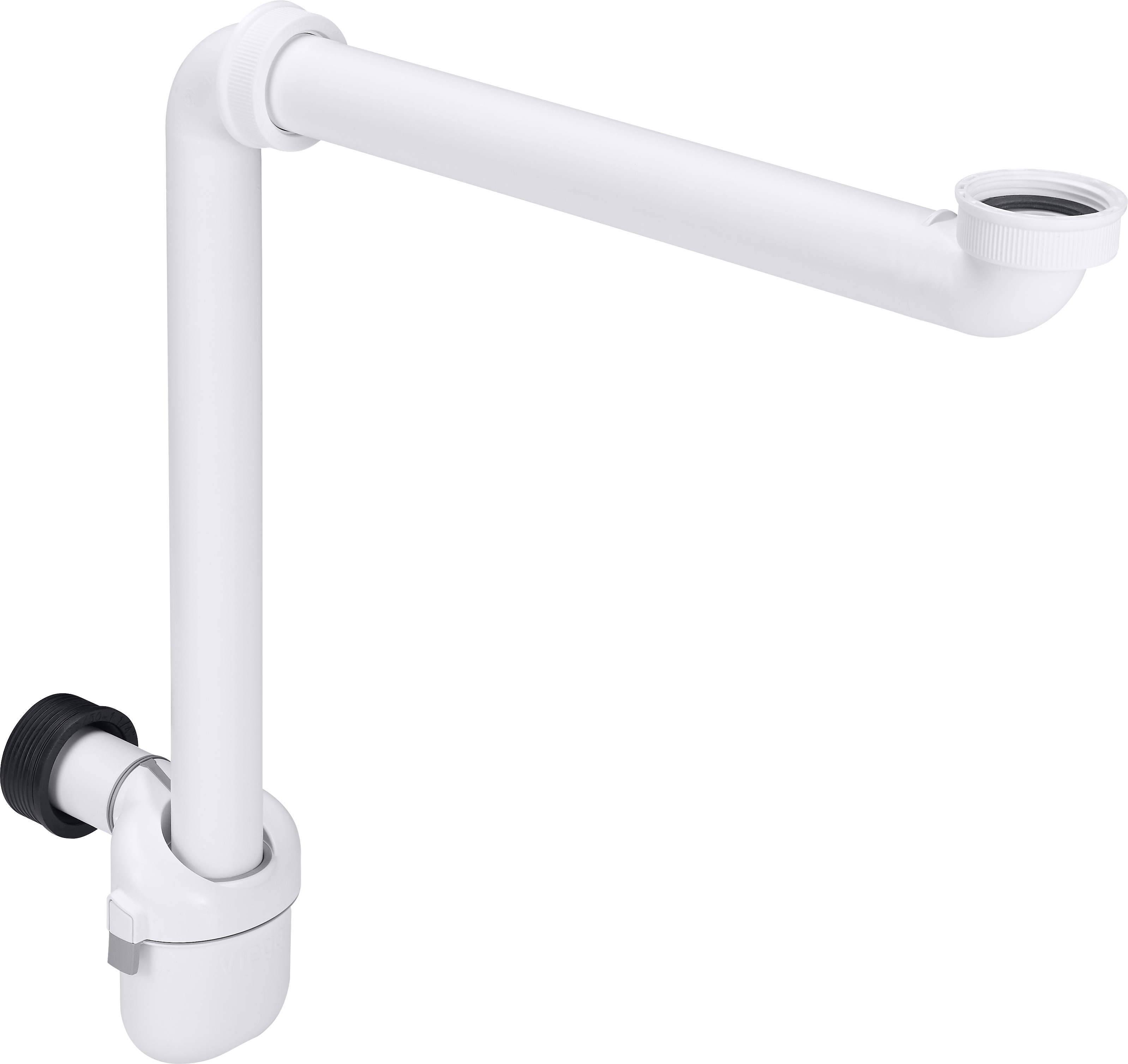 Sifone Per Lavabo A Bottiglia In ABS Cromato Con Raccordo 1"1/4 E 32